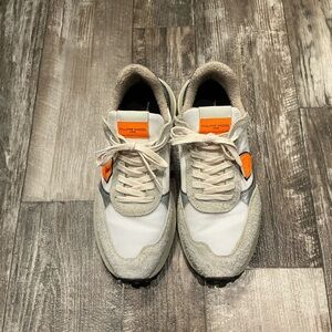 Almost New Philippe Model White and Orange Sneakers Size 45=12 US